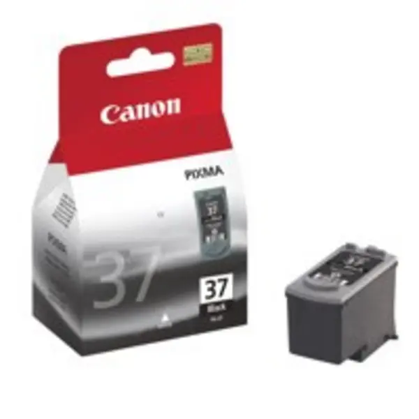 Image of Canon PG37 Black Standard Capacity Ink Cartridge 11ml - 2145B001 CAPG37