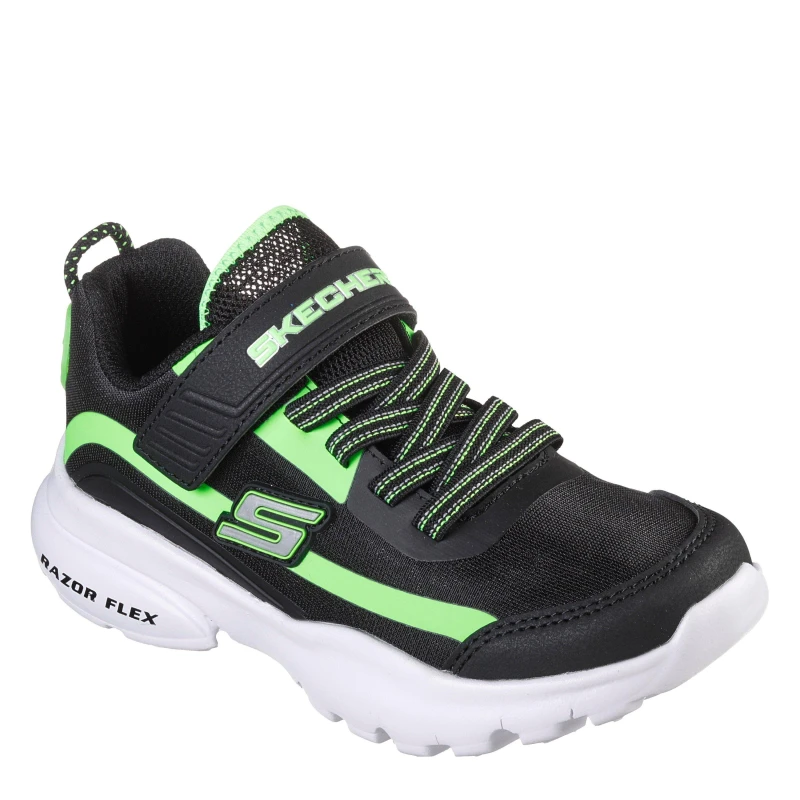 Image of Skechers Razorflex Black/Lime unisex C10 (27.5)