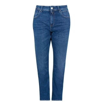 Image of Replay Marty Crop Boyfriend Jeans - Blue