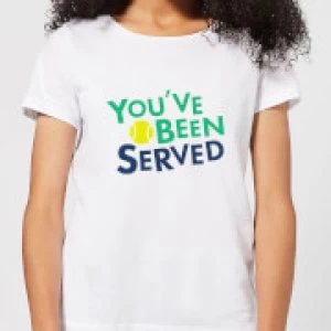 Image of You've Been Served Womens T-Shirt - White - 4XL