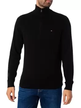 Image of Pima Organic Cotton Cashmere Zip Mock