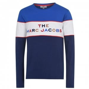Image of Marc Jacobs Junior Boys Colour Block Sweatshirt - Medivl Blue 84N