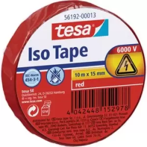 Image of tesa Tesa 56192-00013-22 Electrical tape Red (L x W) 10 m x 15mm