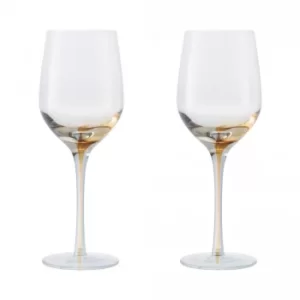 Image of Denby Colours White Wine Glasses (Yellow) Set of 2