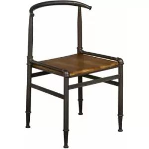 Image of Foundry Fir Wood Metal Chair - Premier Housewares