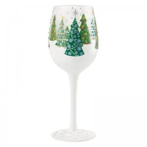 Image of Lolita Christmas Trees in the Snow Wine Glass