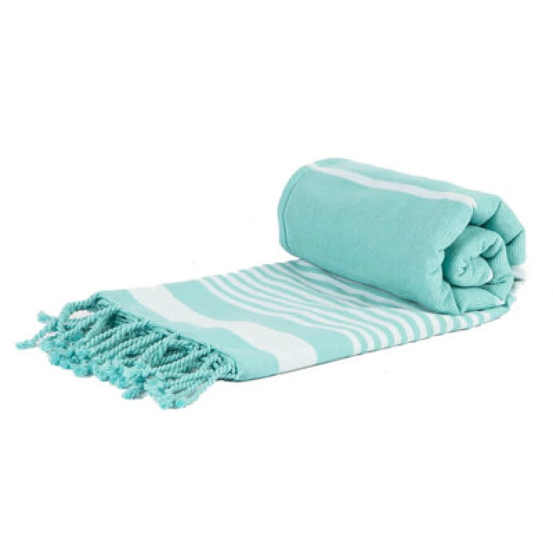 Image of Nicola Spring Deluxe Cotton Turkish Bath Towel - Sky Blue