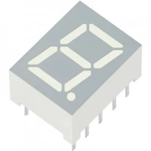 Image of Seven segment display Yellow 9.9mm 1.95 V No. of digits 1