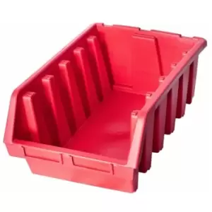 Image of Ergo xl+ Box Plastic Parts Storage Stacking 333x500x187mm - Colour Red - Pack of 3