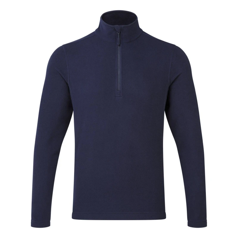 Image of Premier Premier Men Recyclight Quarter Zip Fleece in Navy Size: X-Small Navy XS Male 5063425889495