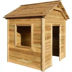 Image of Vidaxl - Outdoor Playhouse 123x120x146cm Pinewood Brown