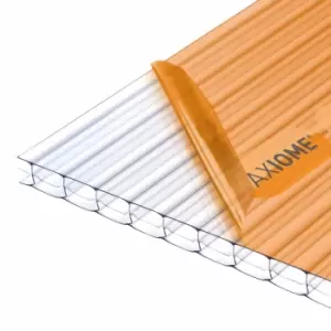 Image of Axiome Clear 16mm Multiwall Polycarbonate Roofing Sheet - 1000 x 2000mm
