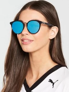 Image of Puma Sunglasses - Grey/Light Blue, Grey, Women