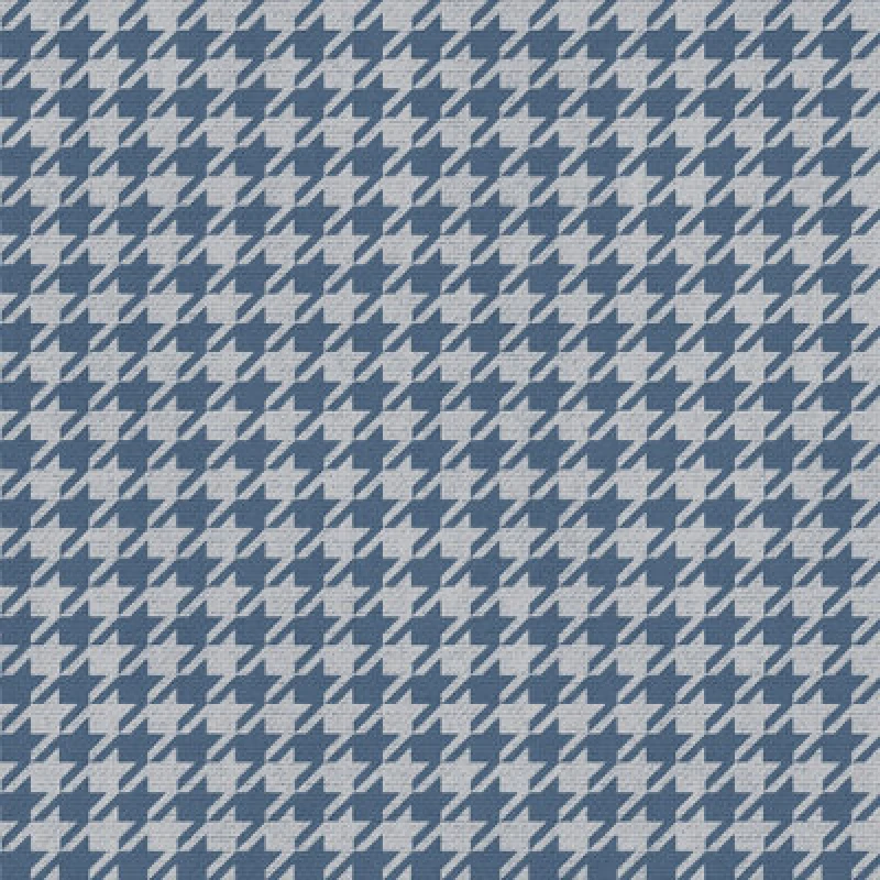 Image of MURIVA Muriva - Houndstooth Wallpaper Silver Blue Geometric Modern Teenager Boys Bedroom WL-179504