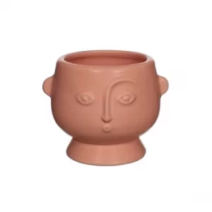 Image of Sass & Belle Small Face Planter Matt Pink