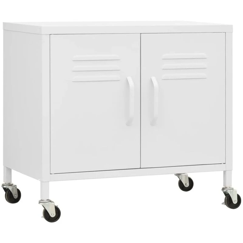Image of VIDAXL Storage Cabinet White 60x35x56cm Steel Vidaxl 8720286565810