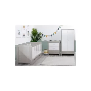 Image of Ickle Bubba Ash Grey and White Trend Pembrey 3 Piece Furniture Se...