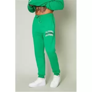Image of I Saw It First Green Mens Printed Joggers - Green