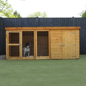 Image of Mercia Berkshire Dog Kennel & Run - 10' x 4'