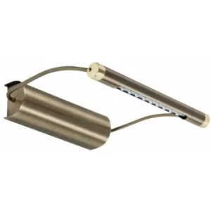 Image of Battery Operated LED Antique Brass Picture Wall Light Light