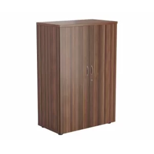 Image of TC Office Cupboard with Lockable Doors with 3 Shelves Height 1200mm, Dark Walnut