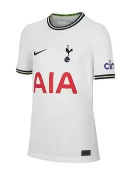 Image of Nike Tottenham Youth 22/23 Home Short Sleeved Stadium Jersey, White, Size S