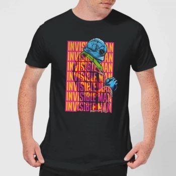 Image of Universal Monsters Invisible Man Retro Mens T-Shirt - Black - 5XL