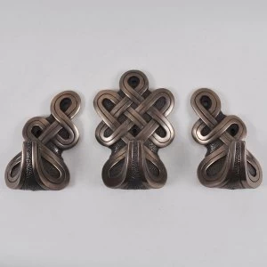 Image of Round Celtic Hooks Bronze (Set of 3)