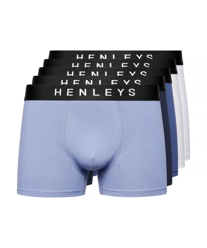 Image of Henleys Inkset Boxers 5pk Multi