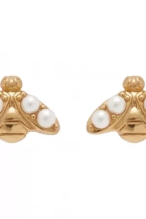 Image of Olivia Burton Pearl Bee Stud Earrings OBJAME270