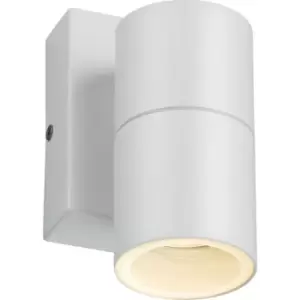 Image of Knightsbridge - GU10 Fixed Single Wall Light with Photocell Sensor - White 230V IP54 20W