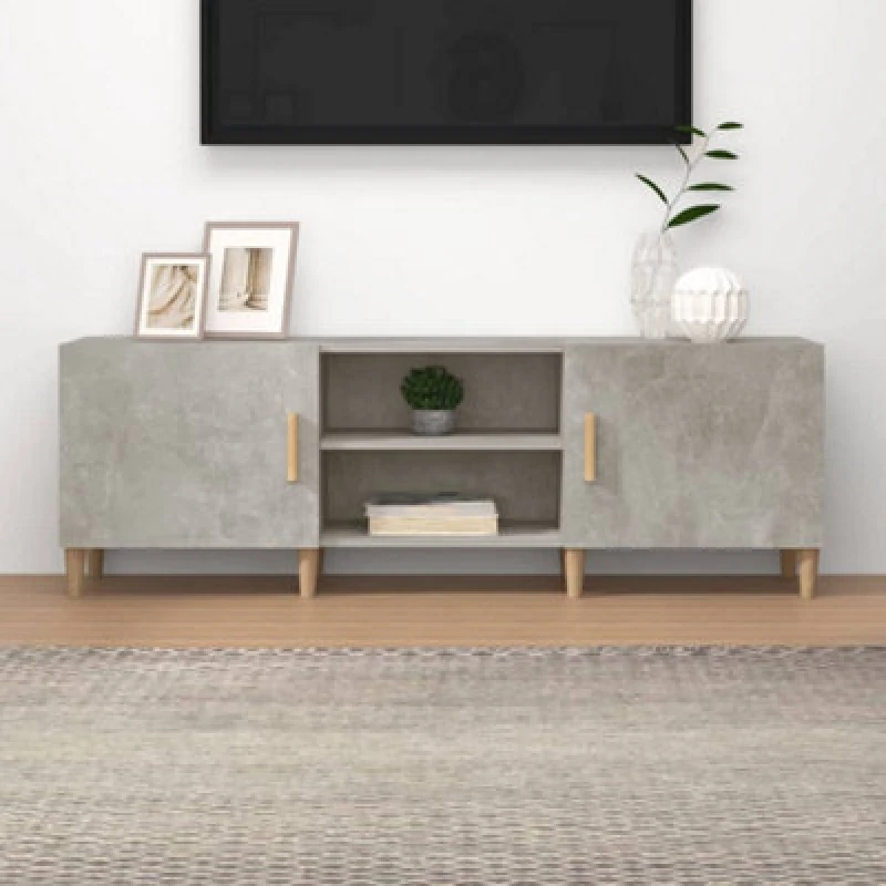 Image of Vidaxl TV Cabinet Concrete Grey 150X30X50 Cm Engineered Wood
