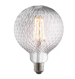 Image of LED Filament Lamp Bulb Clear Glass 4W LED E27 Warm White Facet Bulb