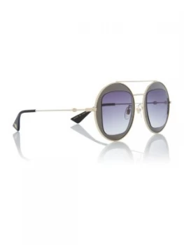 Image of Gucci Gold GG0105S GC001053 square sunglasses Gold