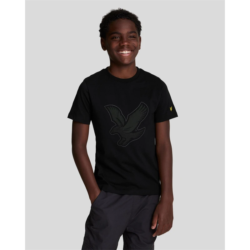 Image of Lyle and Scott Graphic T-Shirt Juniors - Black One Size