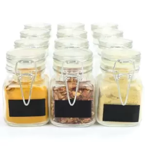 Image of Mini Glass Spice Jars - Pack of 12 M&W