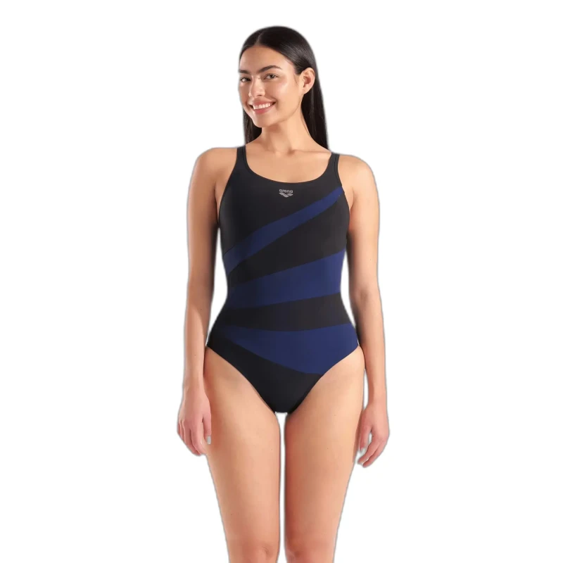 Image of Womens 1 Piece swimsuit Arena Isabella Wing Back C Noir Female 40
