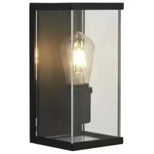 Image of Searchlight Bakerloo Outdoor 1 Light Wall Light, Die Cast, Glass Shade IP44