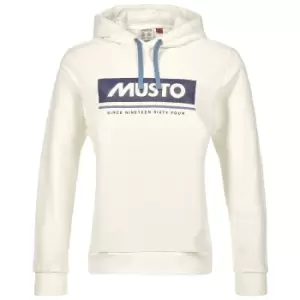 Image of Musto Womens Musto Organic Cotton Hoodie 2.0 OFF White 18