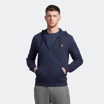 Image of Mens Zip Through Hoodie - Navy - XXL