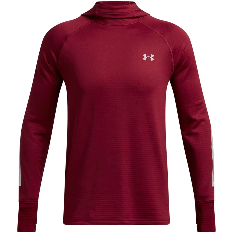 Image of Under Armour Mens Launch Elite Cold Weather Balaclava Performance Hoodie Red male S