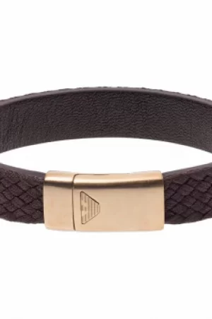 Image of Emporio Armani Signature EGS2378251 Rose Gold Plated Men Bracelet