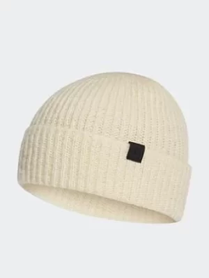 Image of adidas Cuff Beanie, White/Black, Size M/L, Women