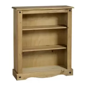 Image of Seconique Corona Low Bookcase Distressed Wax Pine
