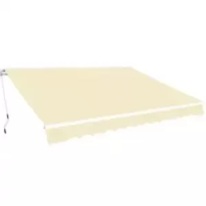 Image of Vidaxl Folding Awning Manual Operated 600 Cm Cream