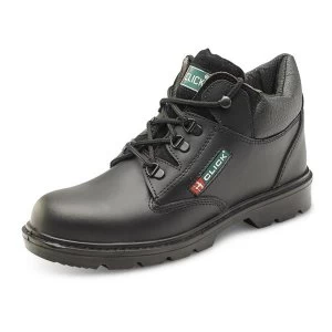 Image of Click Footwear Leather Mid Cut Midsole Boot PU Leather Size 7 Black Ref