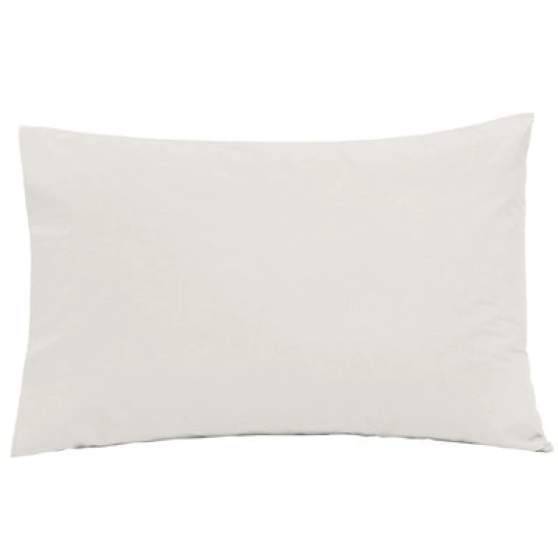 Image of Smart Living Smart Living Polycotton Bed Linen Luxury Fitted Bedsheet or Pillowcase Non Iron in White Size: Standard Pillow Case White Standard Pill