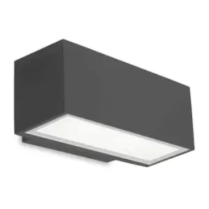 Image of Leds-C4 Afrodita - Outdoor LED Up & Down Wall Light Urban Grey 22cm 1955lm 4000K IP65