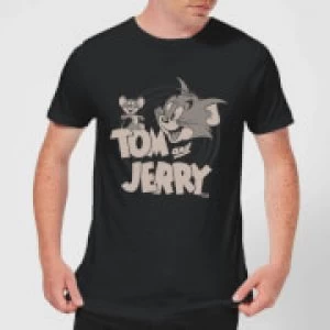 Image of Tom & Jerry Circle Mens T-Shirt - Black