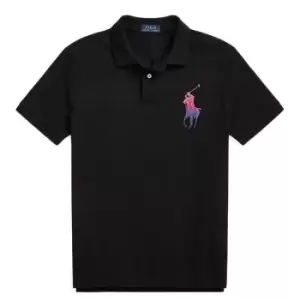 Image of Polo Ralph Lauren Polo Neon Pp Polo Shirt Mens - Black